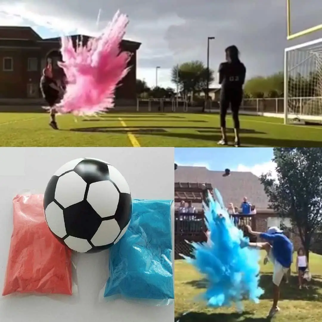 Boy or girl gender reveal creative ideas gender reveal soccer ball