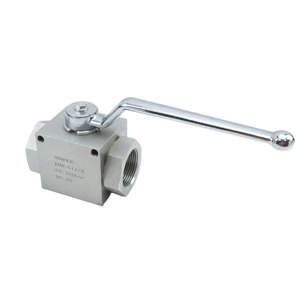 HONGGE KHB-G1/2 superior quality price stainless steel female thread hydraulic high pressure ball valve 1/2Inch