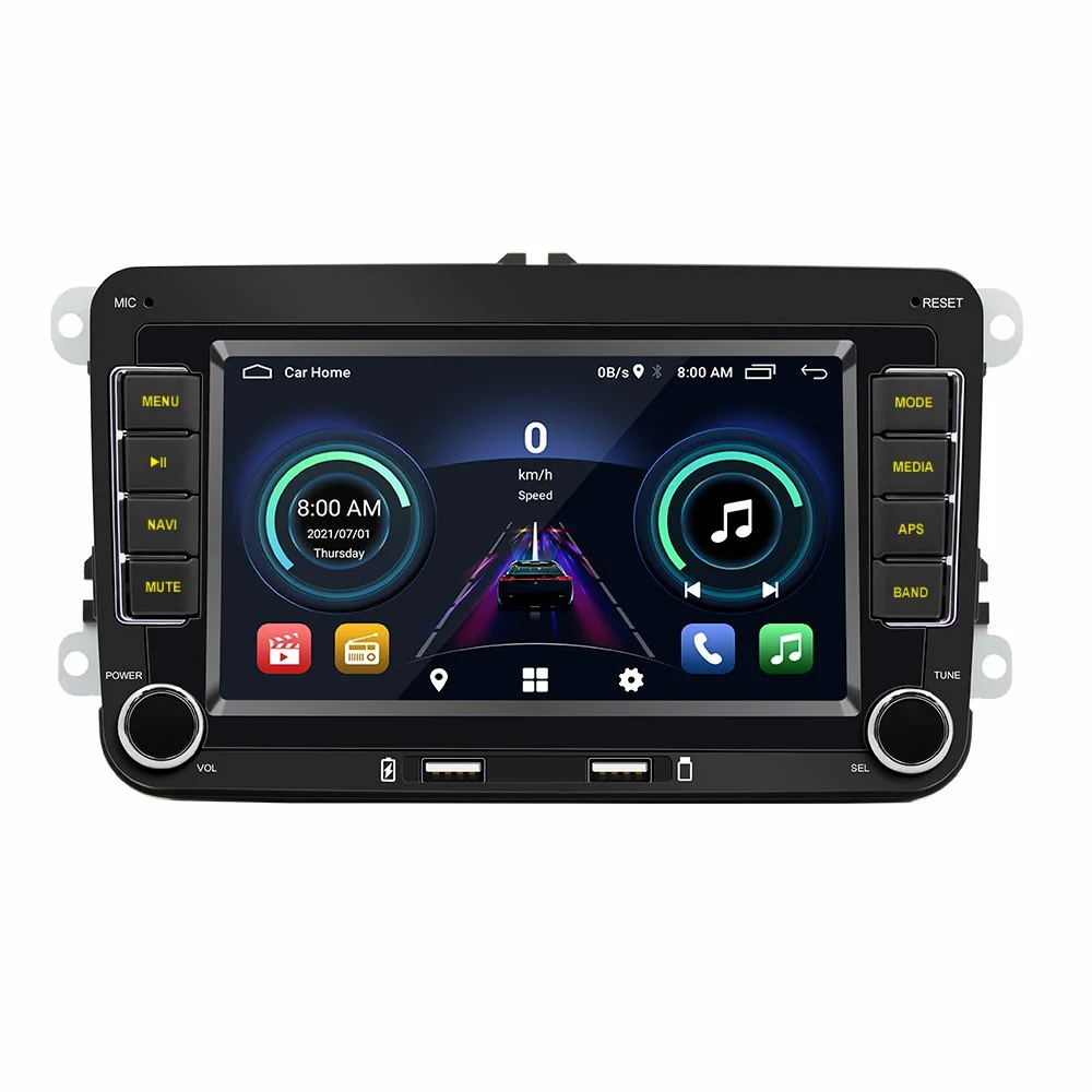 Top Selling  2 Din Android 12.0 Nand Flash16GB/32GB Built-in WiFi Multimedia Car Player
