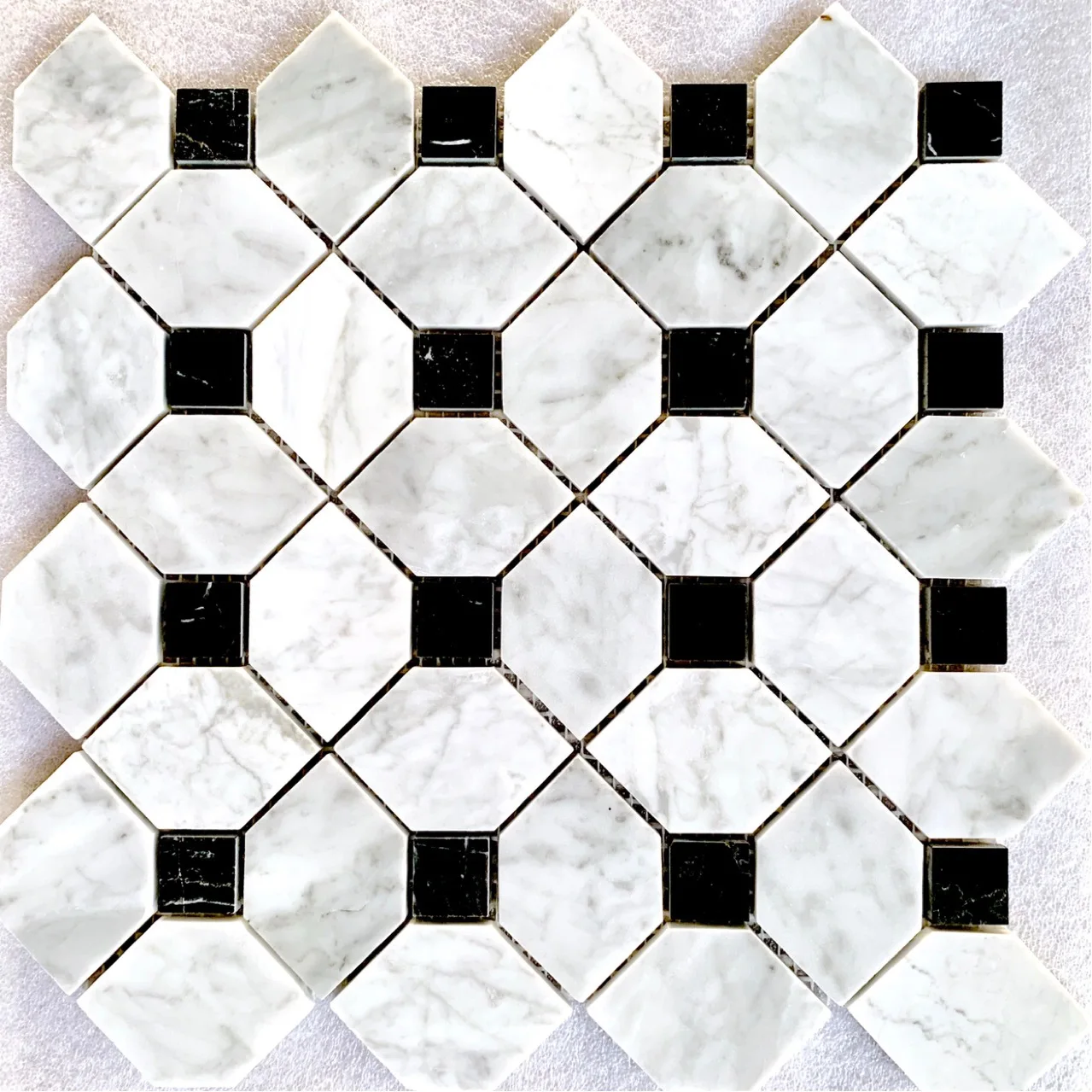 Hot selling stone mosaic tile puzzle background wall tiles bathroom floor tiles