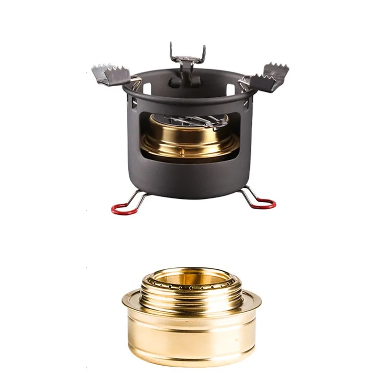 Kingpool Outdoor Hiking Cooking Alcohol Stoves Accessories Portable High Power Camping Picnic Mini Spirit Burner Alcohol Stove