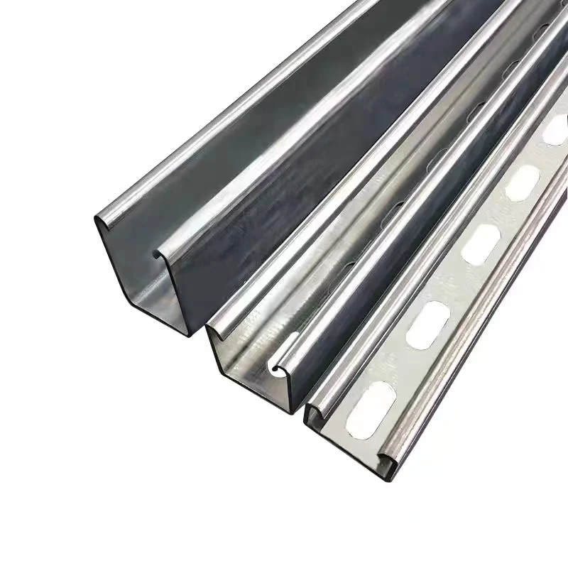 Heavy Duty Prime Hot Dipped Galvanized Strut Channel Support Plain Channel Slotted C Channel Steel In Tianjin China