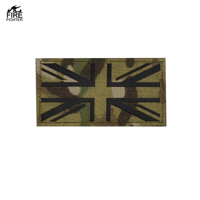 Laser England British IR Flag Dark Reflective Cloth England UK IR Patch For Tactical Uniforms Applique