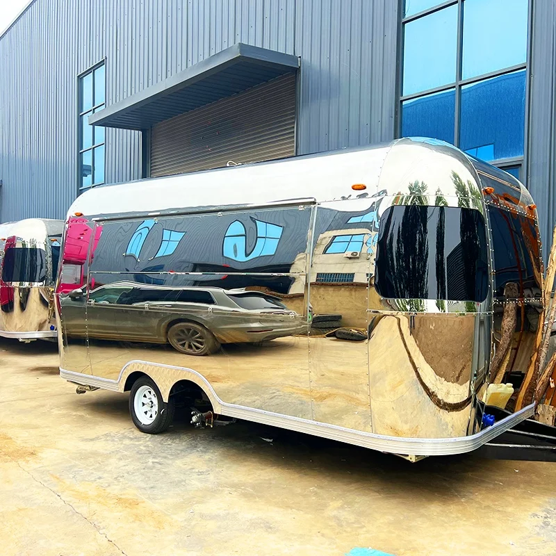 Food Trucks Mobile Food Trailer Stylish Functional Mobile Kitchen for Food Events Outdoor Parties Camping trailer