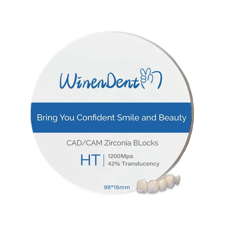 Dental HT 16MM Zirconia Ceramic Block for CAD CAM Milling Dental Laboratory