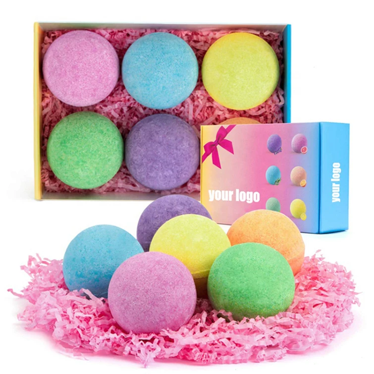 Happy Valentine Party Supplies Essencial Oil Color Rainbow Balls Ring Bomb Party Bath Bombs