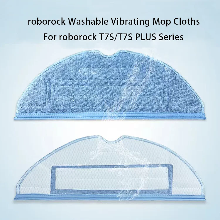 Washable Vibrating Mop Cloths for Xiaomi Roborock S7 S7 Max V Maxv Ultra T7S plus robot vacuum cleaner Accessories Parts