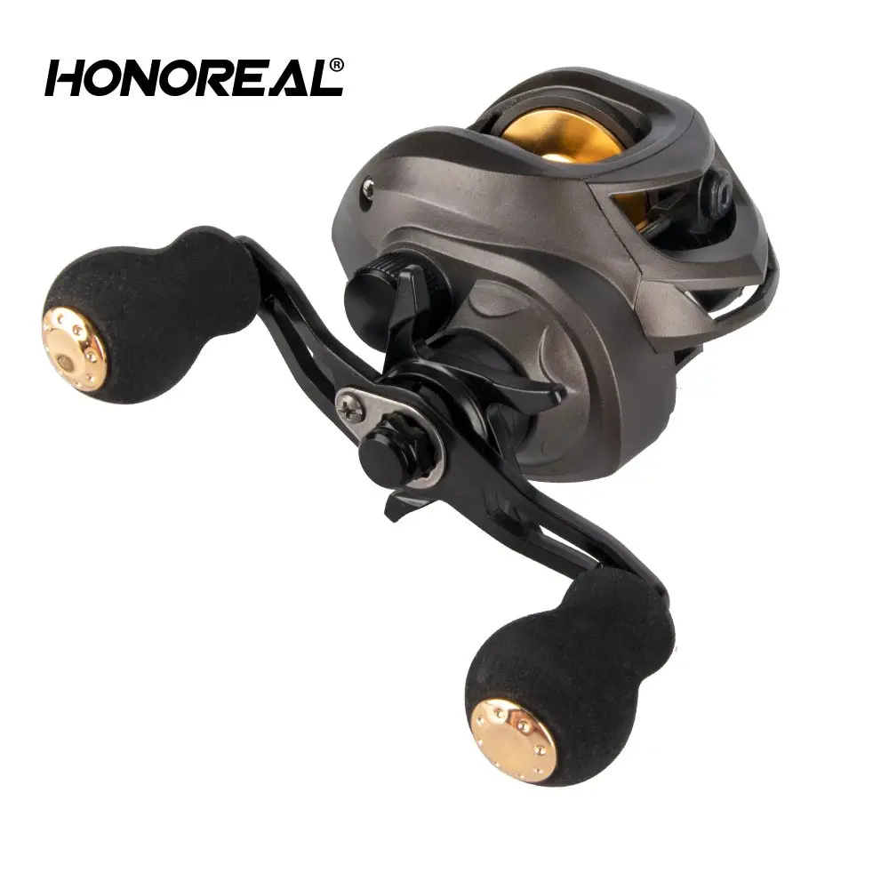 Honoreal AK series 7.2:1  Max Drag 8KG Magnetic Brake Bait Cast Combo Fishing Reel
