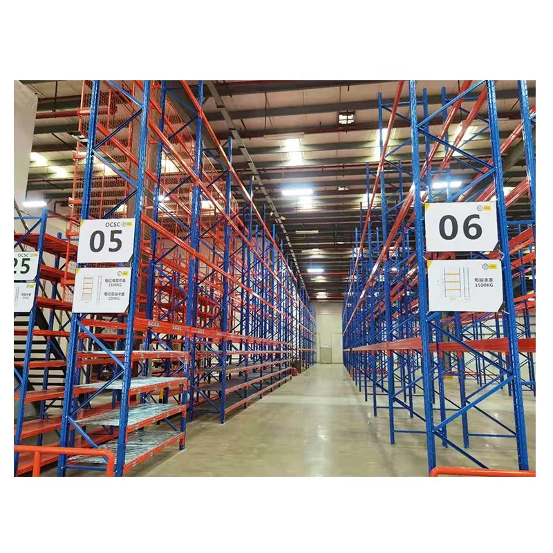 Сверхмощный стеллаж для складских поддонов