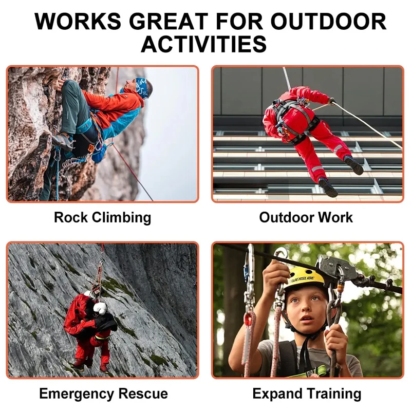 Climbing Rope 10 mm(3/8in) Accessory Cord Equipment Escape Rope Ice Climbing Equipment Fire Rescue Rope