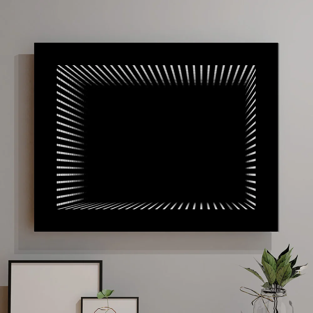 Hot Sale Lighted LED Bathroom 3D Infinity Mirror for Hotel