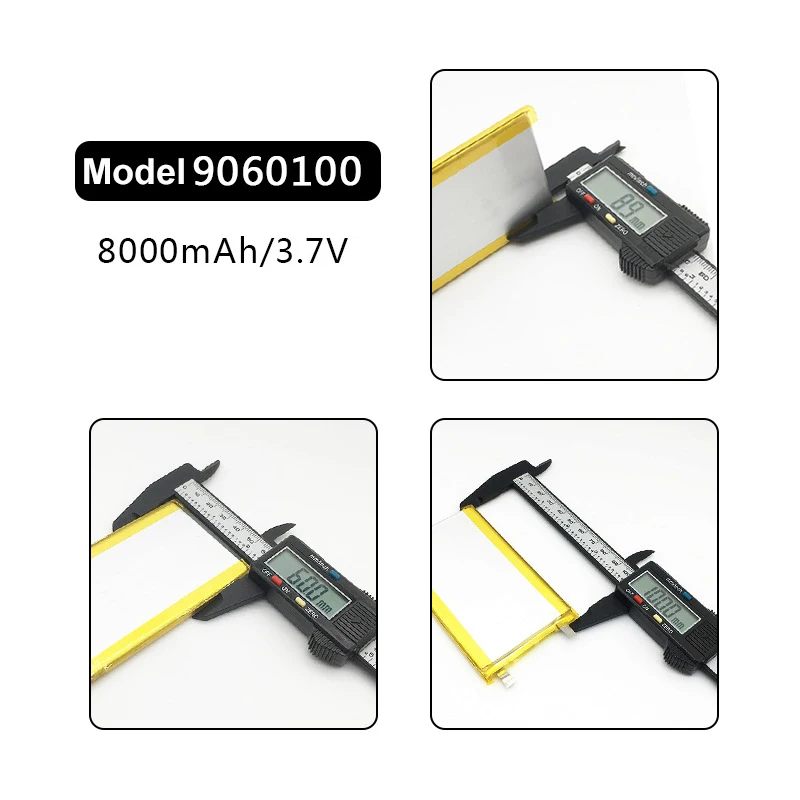 LIPO 3.7V 8000mAH Lithium Polymer Battery Cell VP9060100 for Power Bank