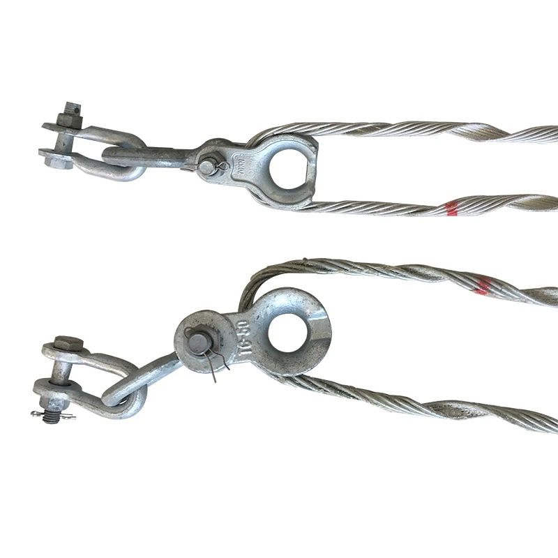 Hot sale electric power fitting optic fiber armour insulated preformed strain clamp