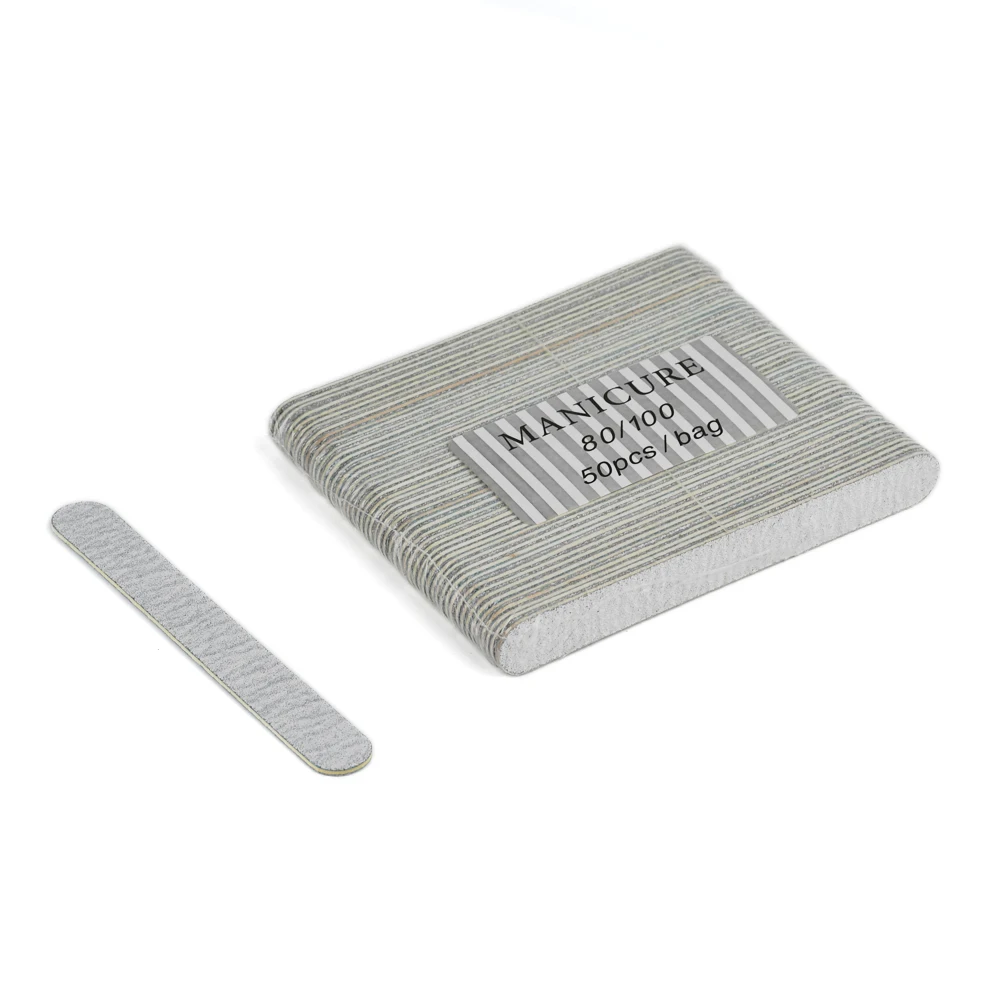 5000Pcs/Case Home Use Nail Filer Manicure File White Nail File Disposable Mini Wooden Zebra Nail File