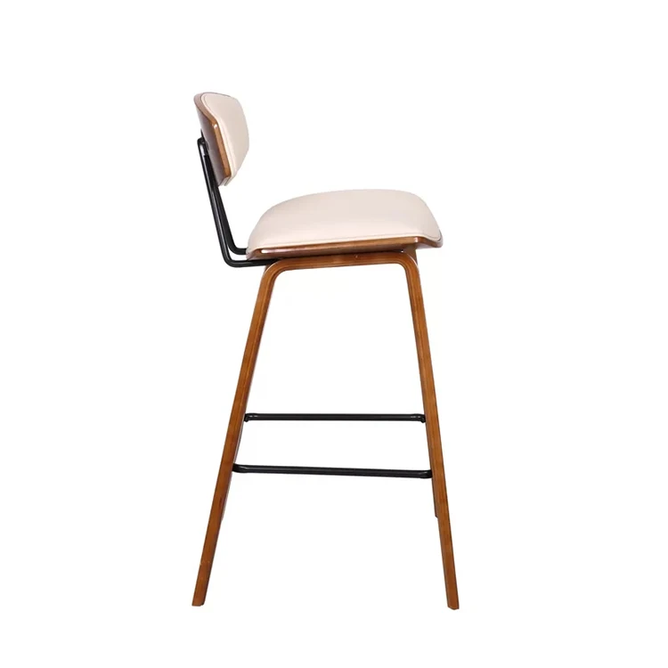 Home furniture modern leather vintage barstool chairs metal high bar stool chair