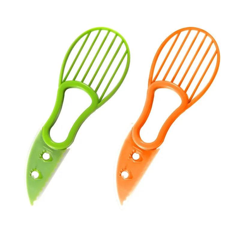 New product 2023 Hand hold plastic fruit cutter kiwifruit cutter avocado cutter kitchen gadgets for easy peeling and slicer