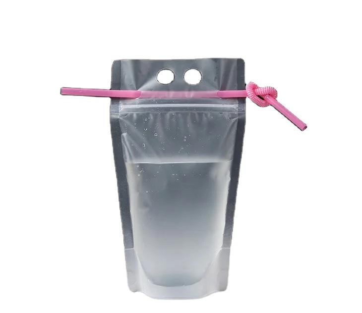 High food grade Custom printing or transparent plastic liquid beverage cold drink spout pouch packaging bag beverage pouch