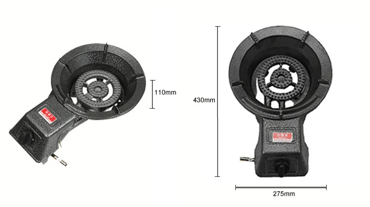 Lyroe High-pressure Outdoor Cooking Equipment Portable Cast Iron Stove Gas Burner