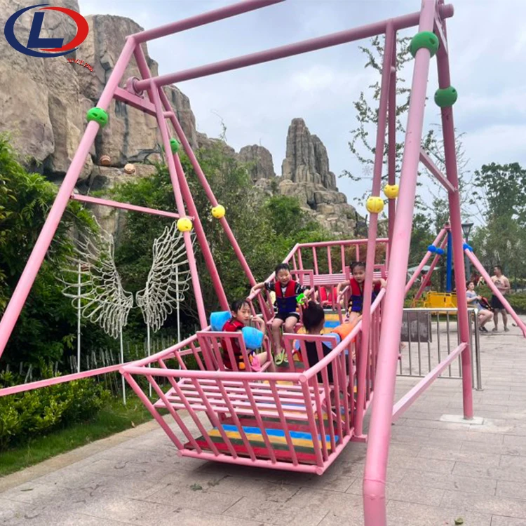 Небольшой пиратский корабль без питания детская качели лодка родитель-ребенок игровая площадка детское игровое оборудование