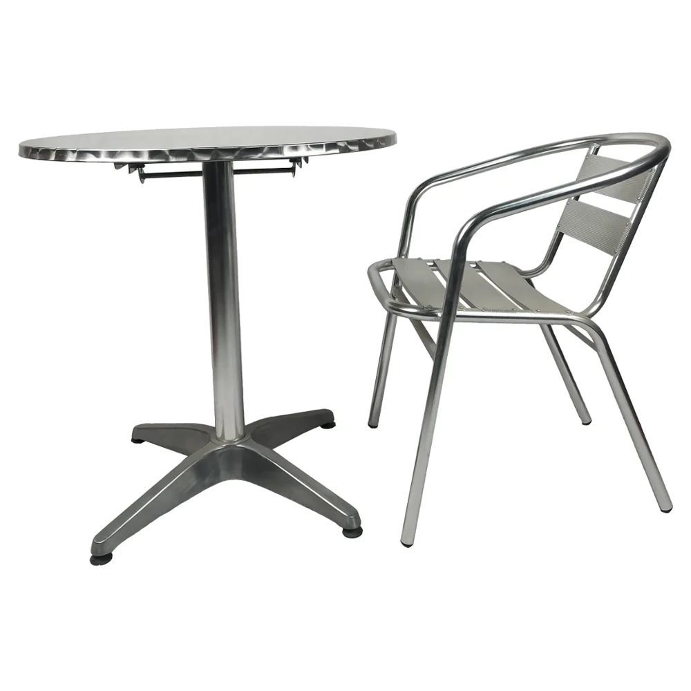 2019 Hot Sell Cheap Garden Round Outdoor Aluminium Table