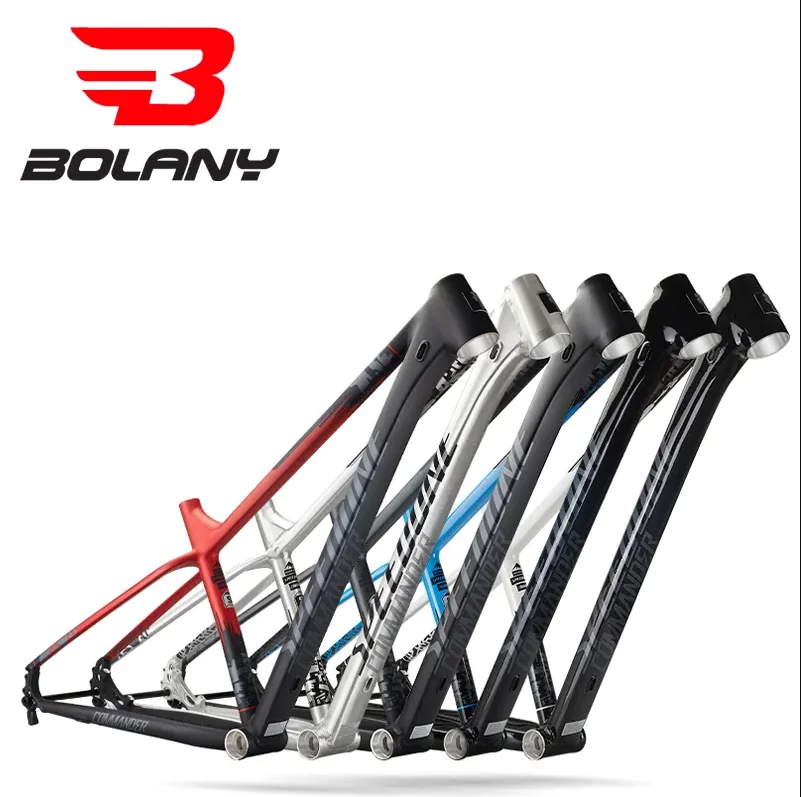 BOLANY Racetrack Bike Off-road Frame 29inch Ultralight Aluminum Internal Routing 142x12mm Thru Axle Mountain Bike Hardtail Frame