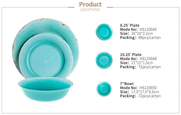 Fashionable Safety And Health Plates Sets Dinnerware, Dishwasher Safe Green Plate Set Rustic 12 PCS Unbreakable Dinner Sets