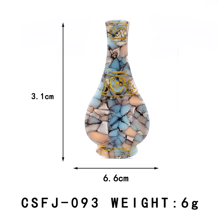 CANYUAN Personalized design 6.6cm custom pattern vase acetate hair clip temperament unique ladies claw clip custom wholesale
