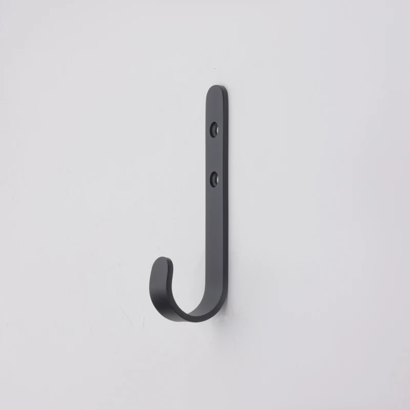 Modern Brass J Hook Wall Coat and Robe Hooks Small and Large Size Options for Bedroom and Bathroom Home Decor