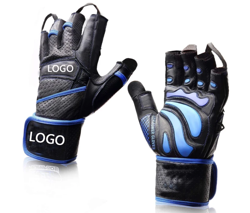 manufacturers 2020 fashion fitness gym gloves adjustable workout leather half finger crossfit weightlifting gloves