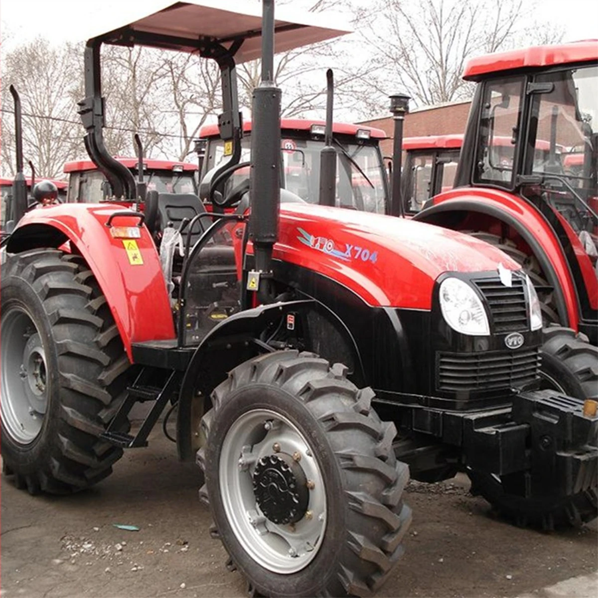 70HP 4WD Farm Tractor with Front Loader
