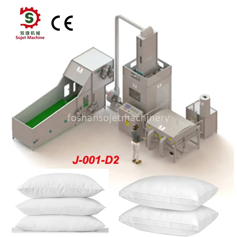 Pillow Cushion Filling Machine Production Line / Automatic Pillow Filling Line /Polyester Fiber Pillow Filling Machine