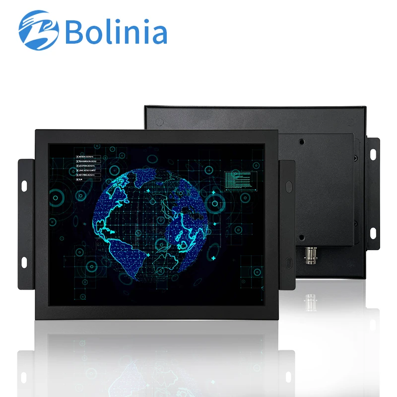 9.7 inch IPS 1024*768 HD-MI VGA AV BNC Resistive touch screen Metal Case TFT Open Frame Embedded OEM ODM industrial LCD Monitor