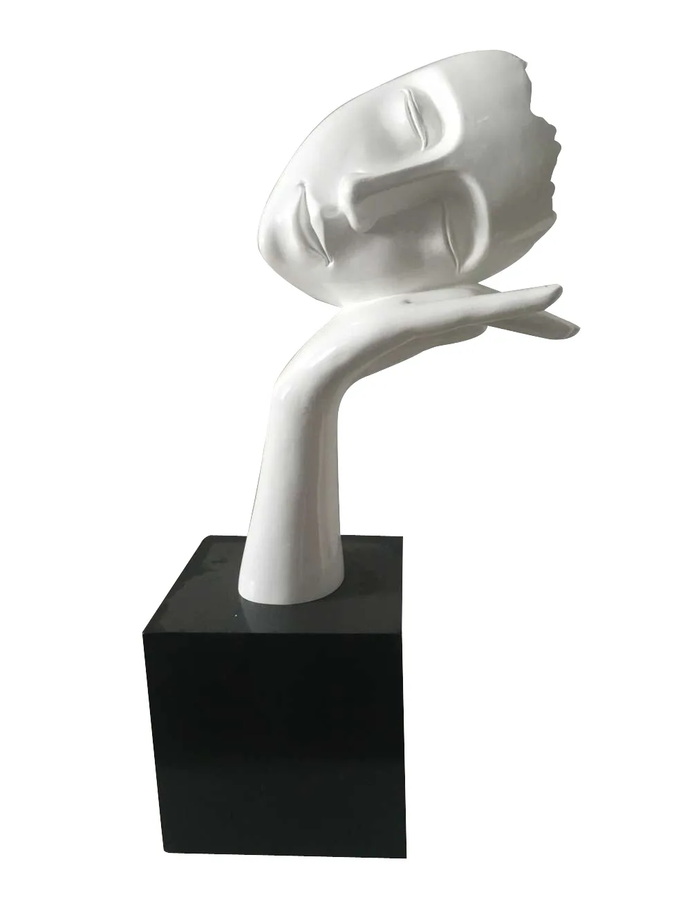 
Silence is Golden - Handcrafted Silent Men Statues Resin Abstract Sculpture For Office Home Decor Figurine Gift 