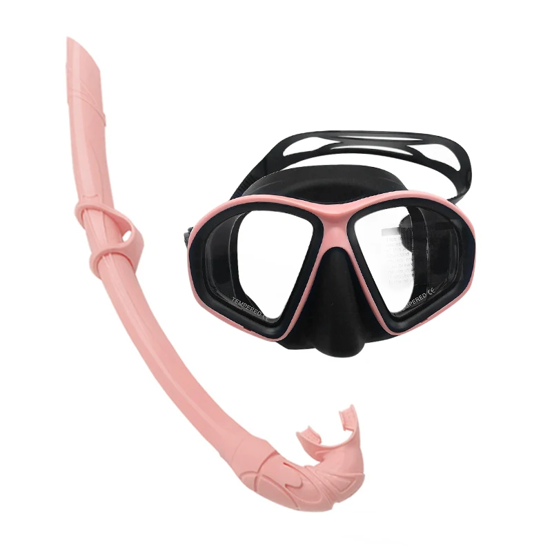 Набор силиконовых масок для подводного плавания с закаленными линзами