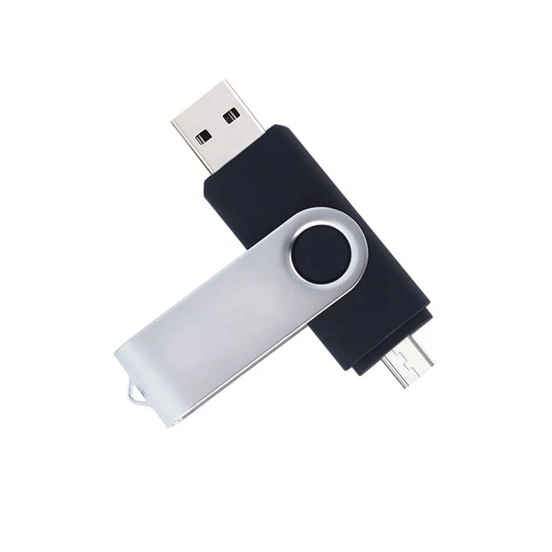 
Factory Direct Swivel OTG USB Stick Manufacturer High-speed OTG USB 2 IN 1 And 3 in 1 USB Stick 4GB 8GB 16GB 32GB 64GB 128GB 
