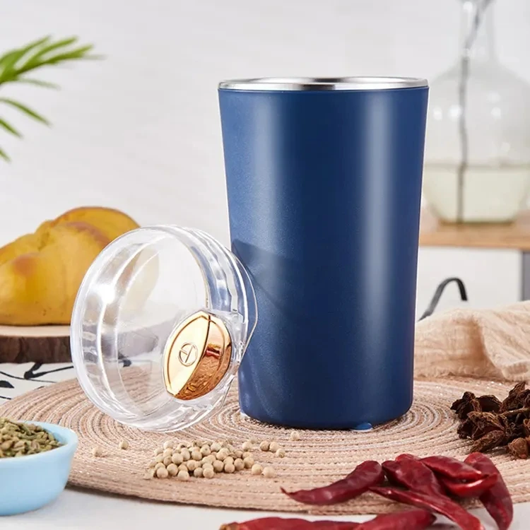Spice Grinder Stainless Steel Coffee Grinder Electric for Herb Peanut Grains Beans