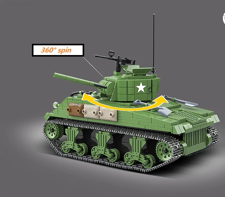 Boys toys tank military building block toys kids educational toys 726Pcs military tank for sale