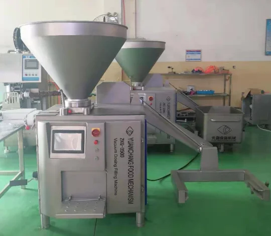Industrial commercial automatic vacuum sausage maker filler filling making hot dog machine price for sale