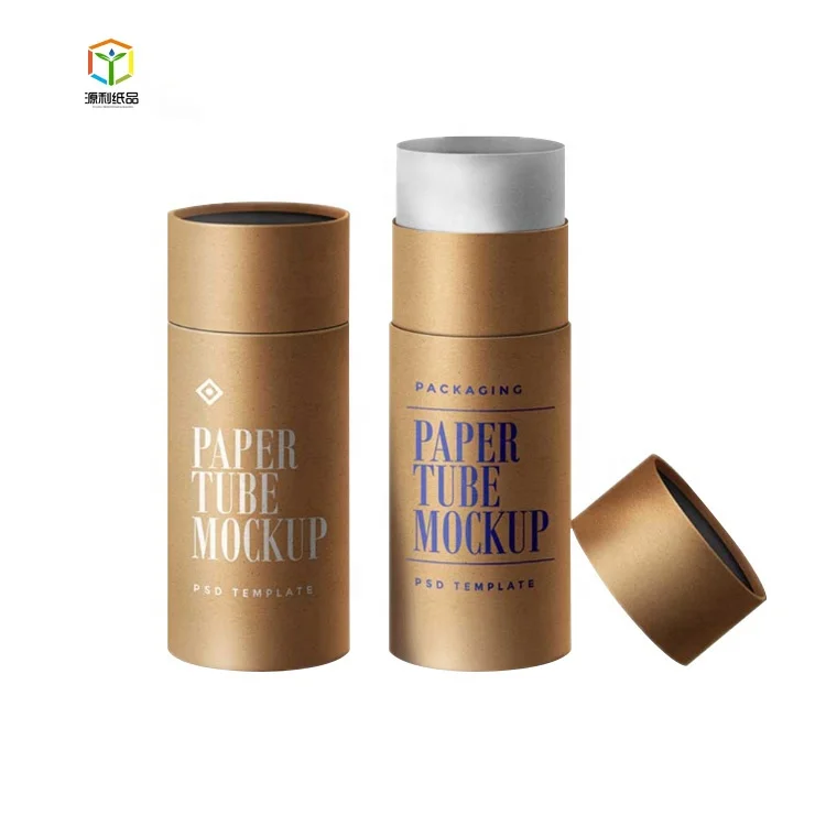 High quality  manufacturer  kraft cardboard paper tube recycled custom paper tube for lip balm
