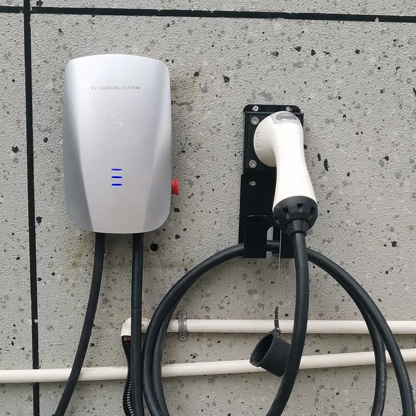 Bluesky 3.5kw Ac Ev Charger Wall-Mounted Ev Charger Wall Box Electric Car Charger Without Screen With Bluetooth