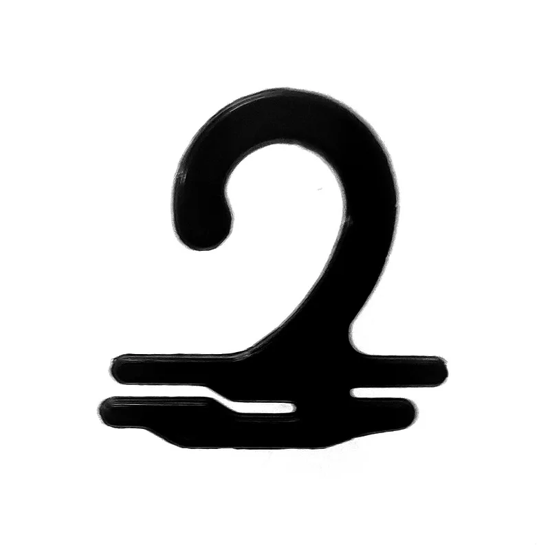 Plastic Packaging Transparent Snap Hook Supermarket Question Mark Small Commodity Hook