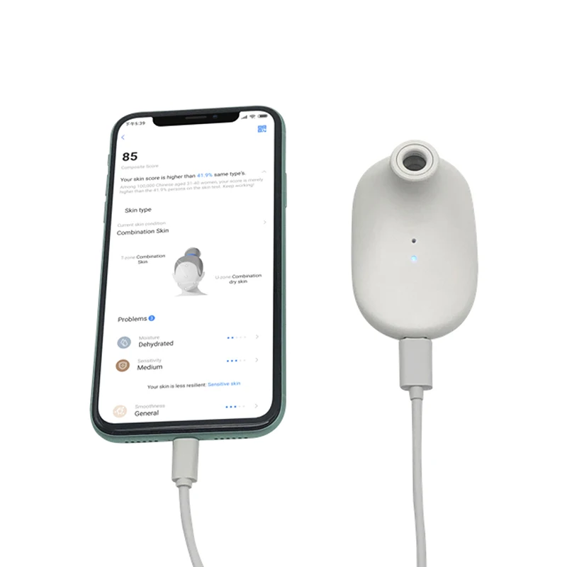 AI Facial Diagnosis Skin Analyzer Machine Portable Skin Scalp Analyzer 3d Skin Scanner Analyser