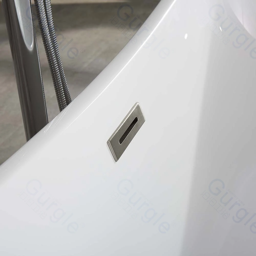 Wholesale The Best Price  White Freestanding  Bathroom 5 Years Warranty Freestanding Hotel Bathroom Acrylic Bathtub