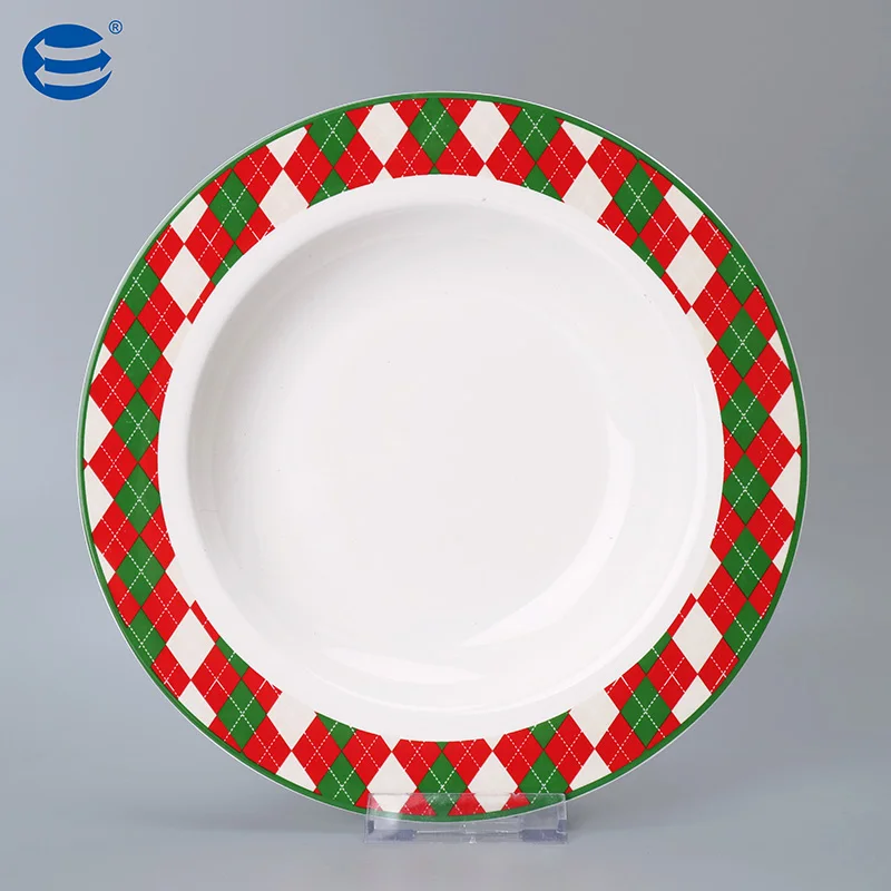 Wholesale Merry Christmas Porcelain Dinnerware Set Nordic Style Plate Cup and Saucer Ceramic Tableware Sets