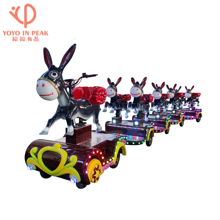 Kids Mini Elephant Train Ride Exciting Electric Train for Theme Park Entertainment
