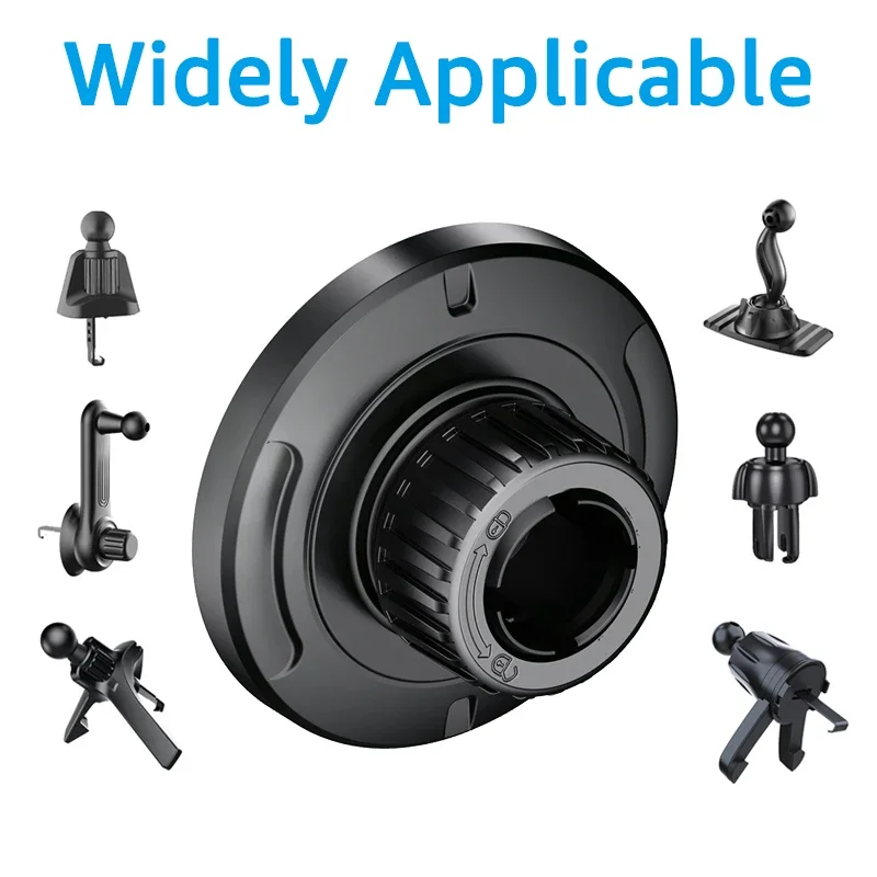 Magnetic Base Compatible with MagSafe for 17mm Ball Head Car Cellphone Stand Mount Magnet Car Phone Holder Accessories