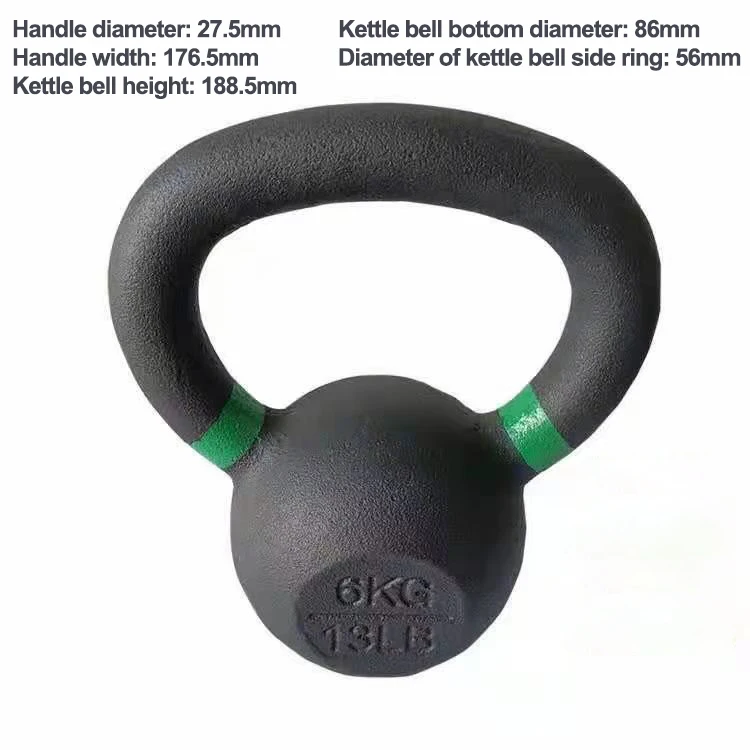 Fitness Gym Equipment Muscle Workout Strength Training 10kg Competition Cast Iron Stainless Steel Kettlebell Set For Weightlift
