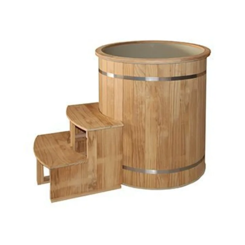 outdoor  Wood Sauna Bucket Ice Barrel Tub Bath And Ice Bathtub  portable ice bath tub