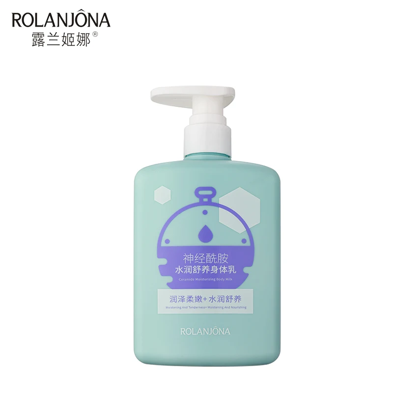 Hot Sale Private Label Rolanjona Hydrating Moisturizing Skin Care Smoothing Nicotinamide Sodium Hyaluronate Milk Body Lotion