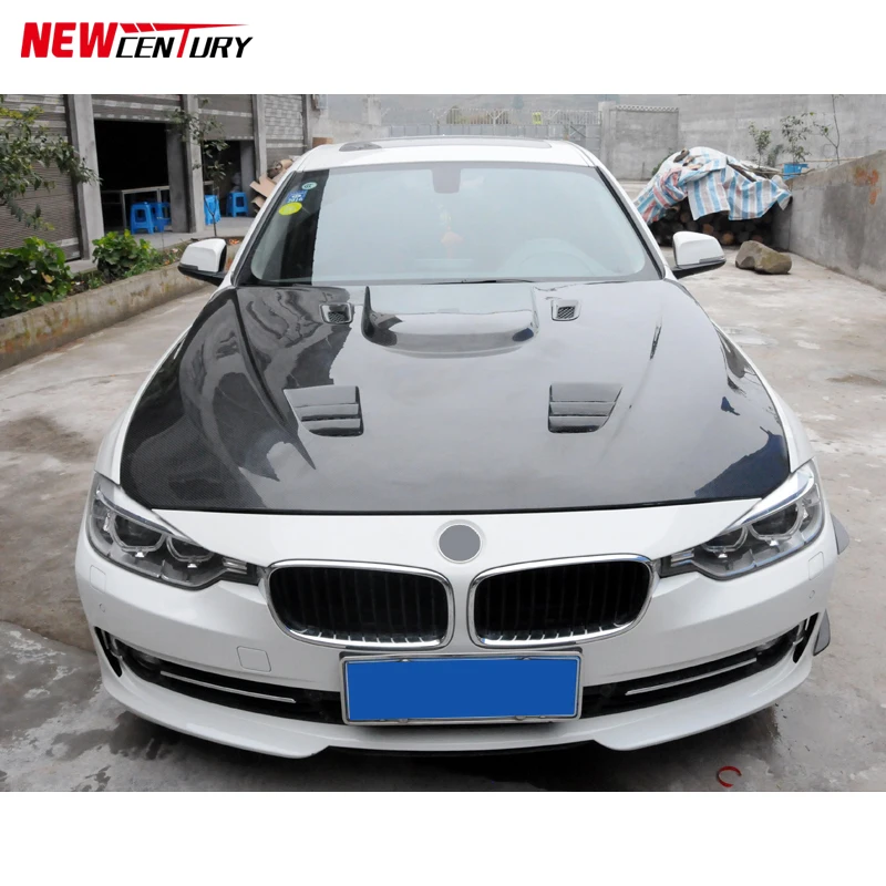 Suitable for 2013-2019 BMW 3 Series F30 / F35 F80 bonnet carbon fiber perforated style hood